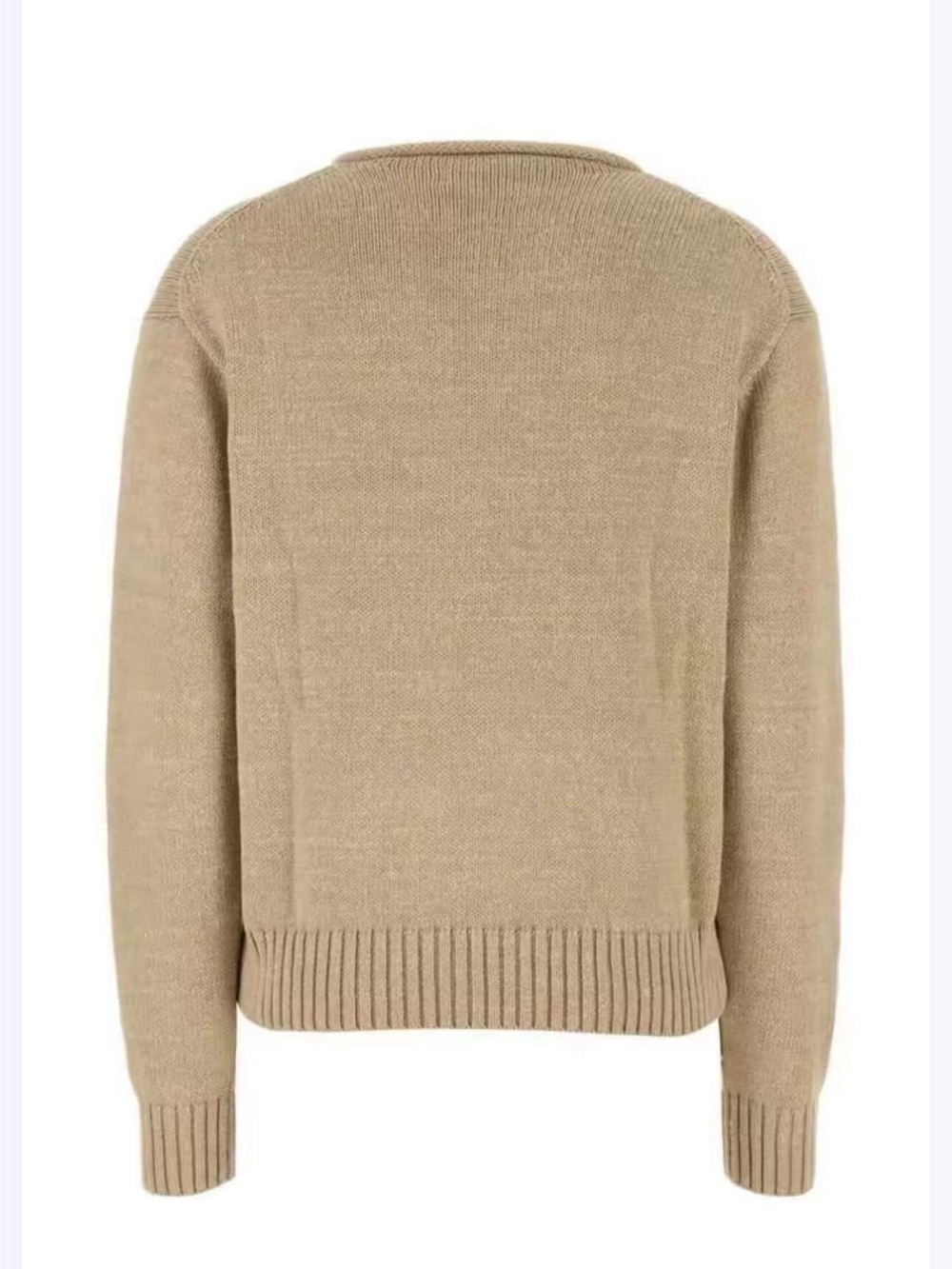 Polo by Ralph Lauren Beige Crewneck Sweater with Bear Motif - Picture 3 of 3